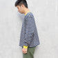 SOGLIA - OPEN END L/S BORDER TEE