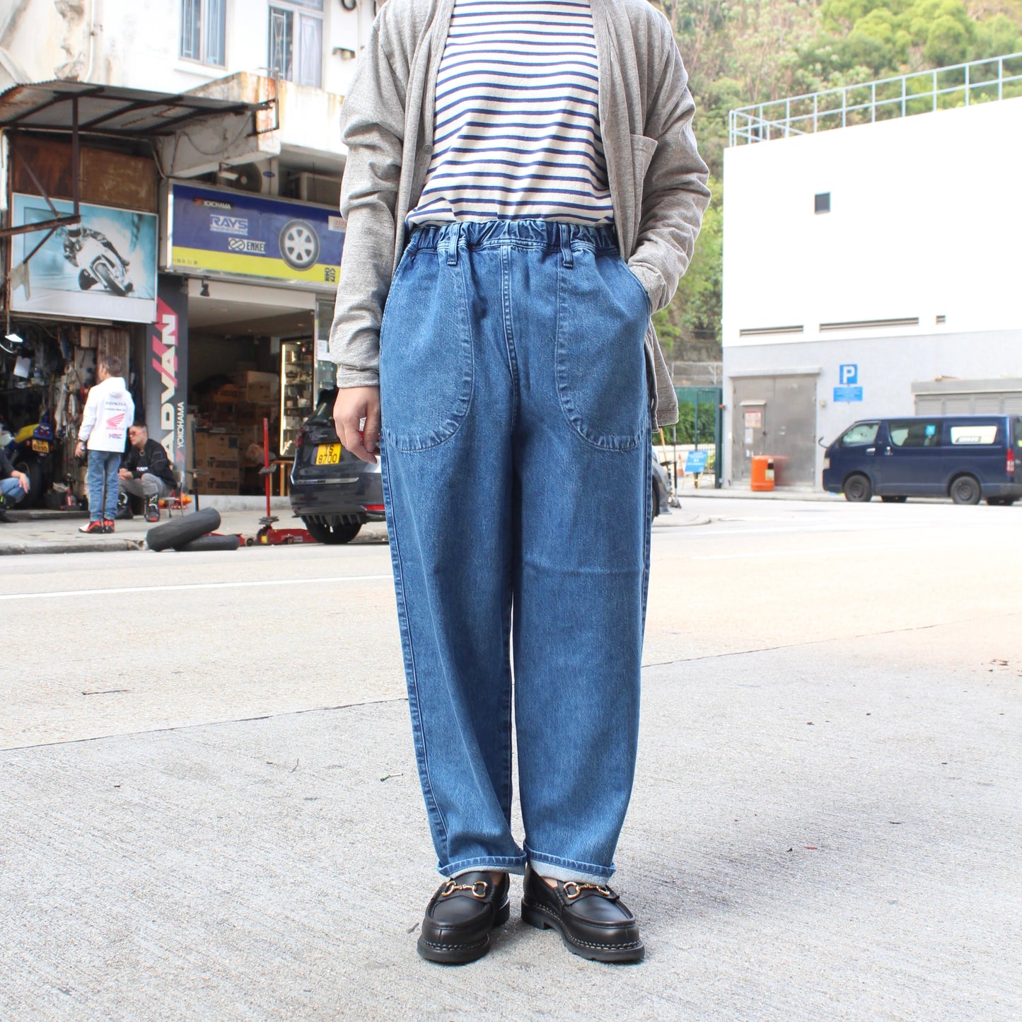 D.M.G - 
9OZ Denim Work Easy Pants