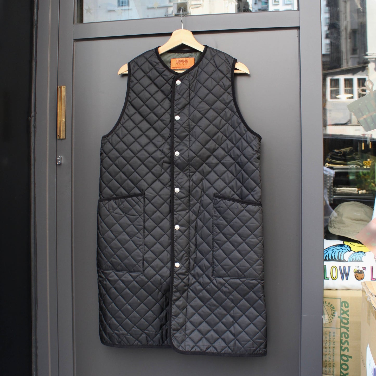 UNIVERSAL OVERALL JAPAN
 - QUILT LONG VEST