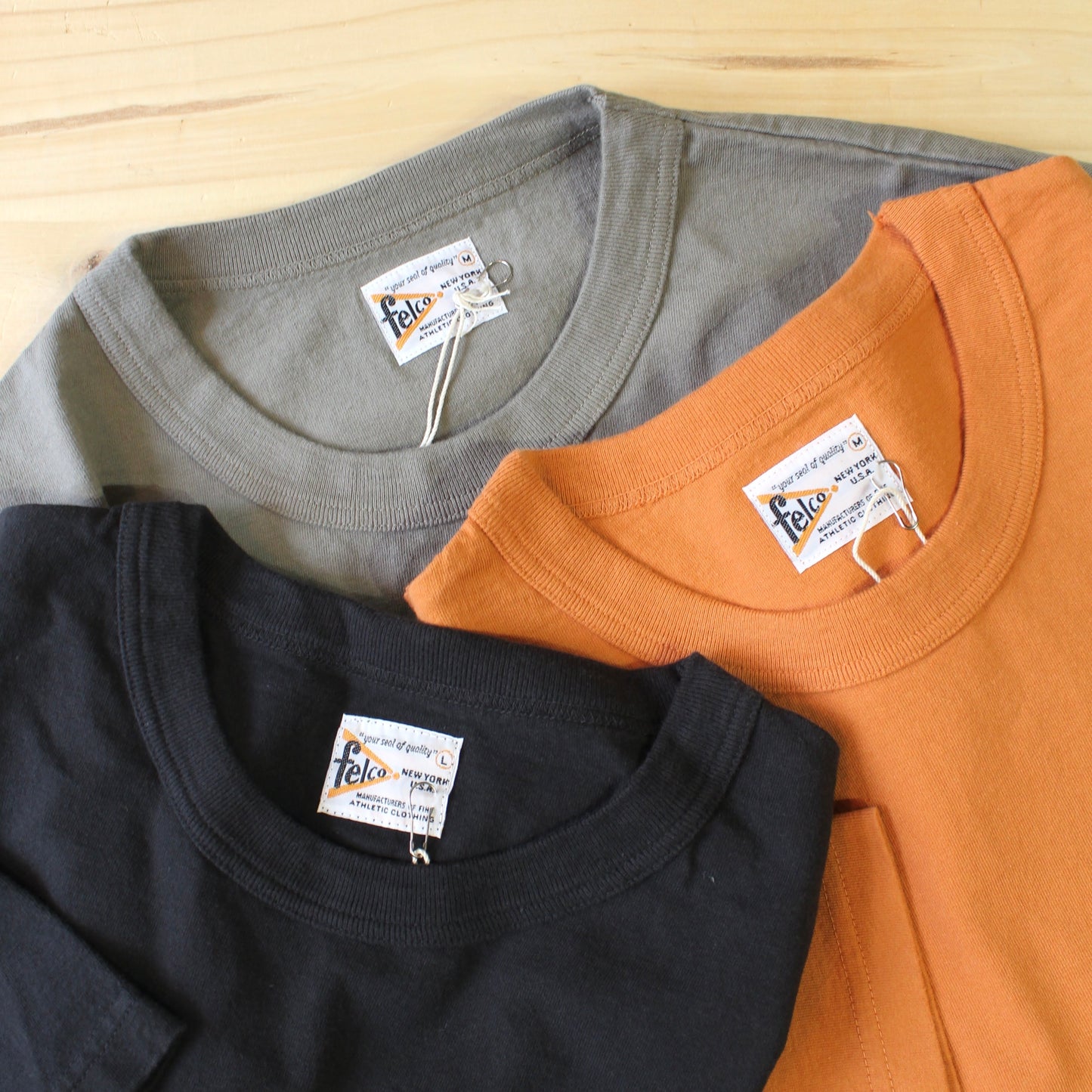 FELCO - S/S 7oz BINDER CREW NECK POCKET TEE