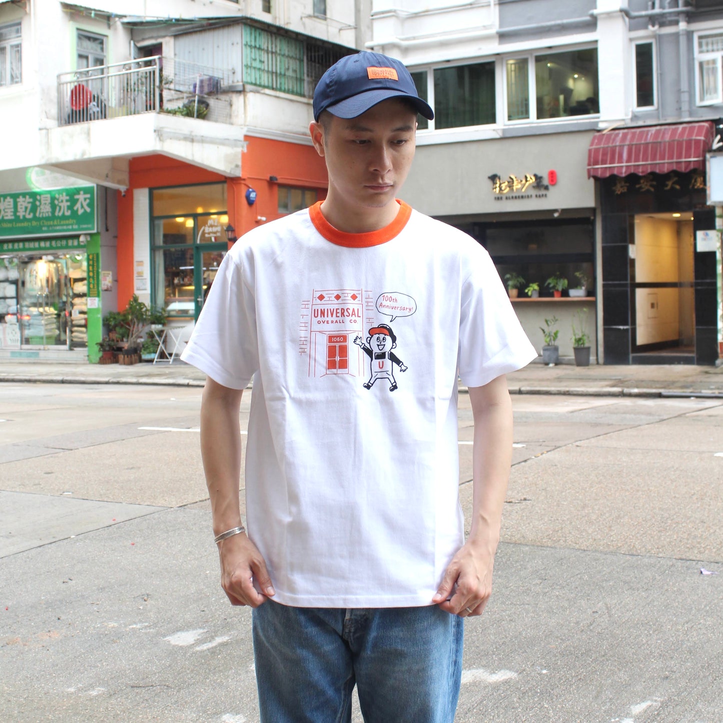UNIVERSAL OVERALL Japanese version-
 (100th anniversary)
 WINDY JR. RINGER TEE