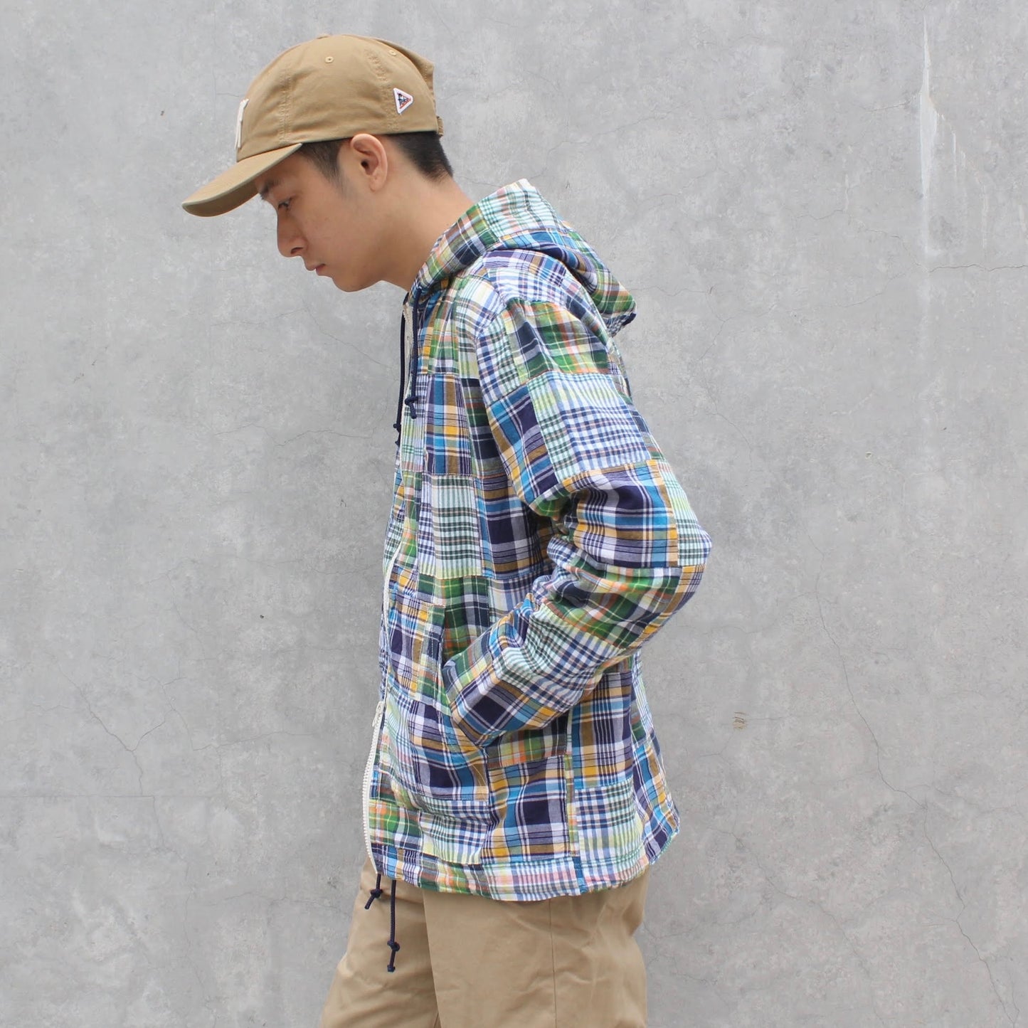 ARVOR MAREE -
MADRAS ZIP UP PARKA
