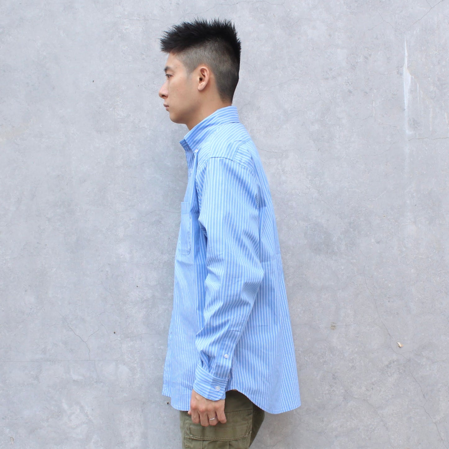 UNIVERSAL OVERALL -
COTTON NYLON L/S STRIPE SHIRT