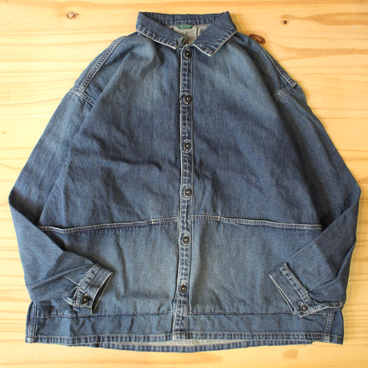SPELLBOUND -
 10OZ DENIM WORKER SHIRT JACKET(USED WASH)