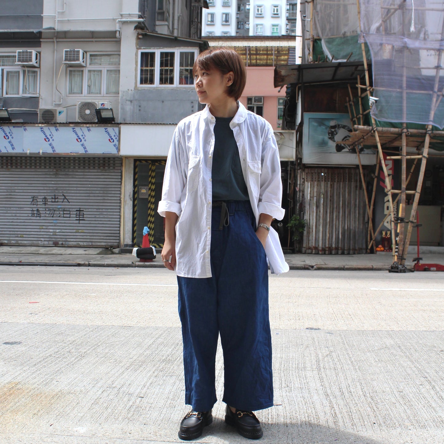 ORDINARY FITS -
 ROUND COLLAR SHIRTS