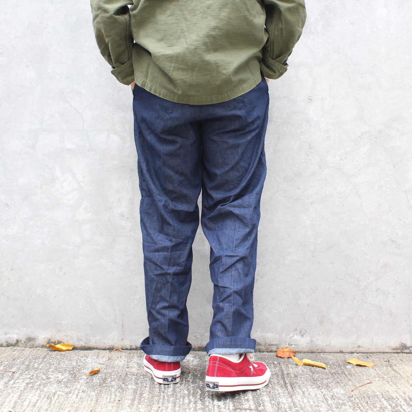 OrSlow - 8OZ TWO TUCK DENIM TROUSERS