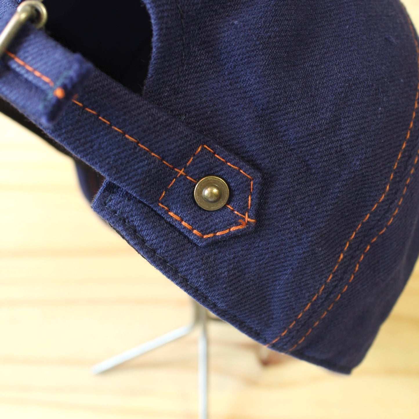HIGHER - 
BLUE SELVEDGE DENIM CINCH BUCKLE CAP