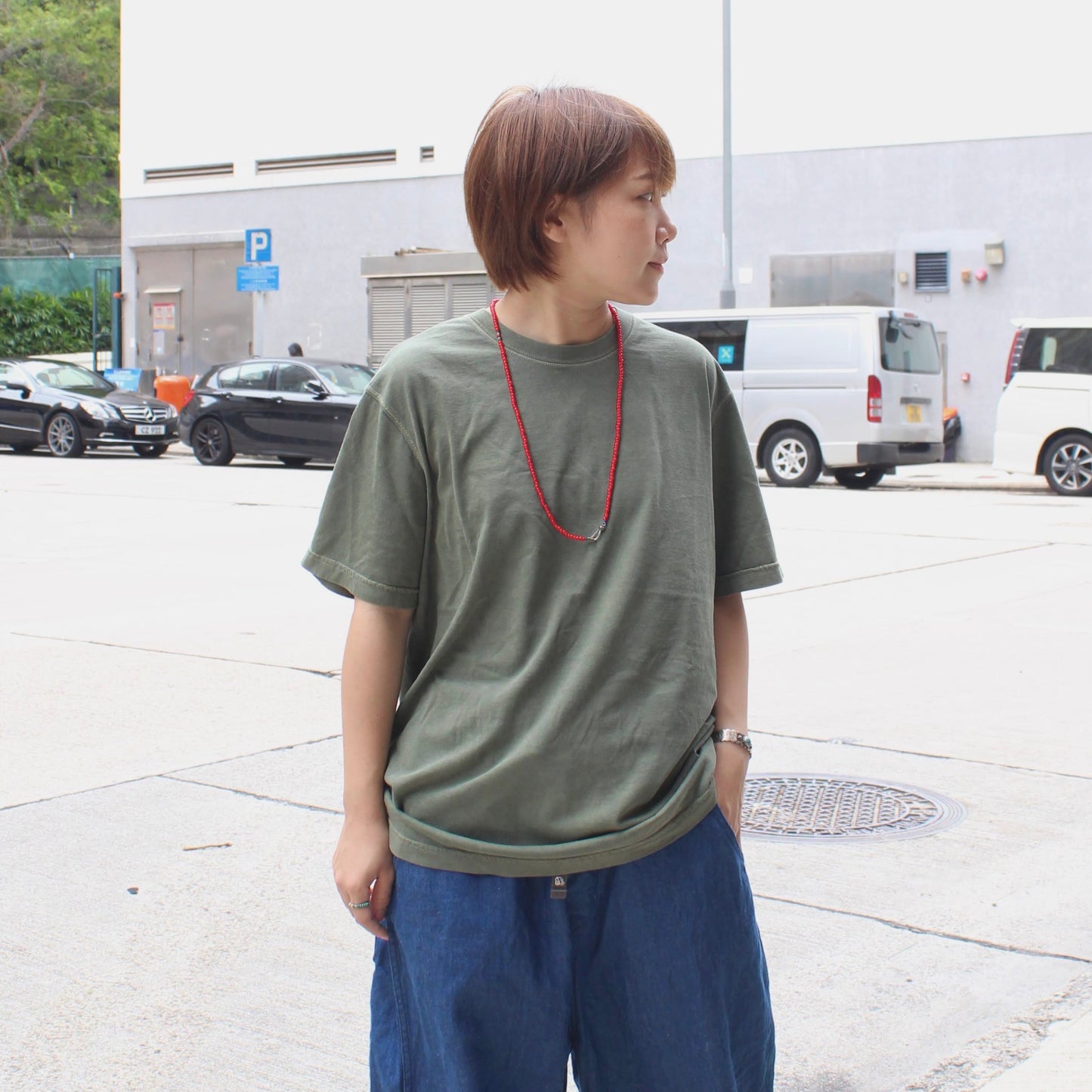 REDWOOD CLASSICS -
 KAYAK S/S CREW NECK TEE
 (GARMENT DYE)