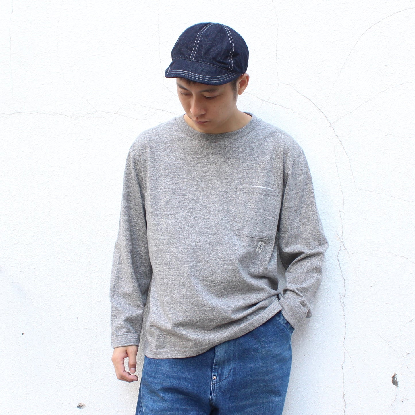 RIDING HIGH - 定番 LOOPWHEEL L/S POCKET TEE