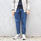 HATSKI - 15.6OZ Loose Tapered Denim (USED BLUE)