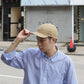 HIGHER - 
COTTON LINEN VINTAGE BACKSATIN CINCH BUCKLE CAP