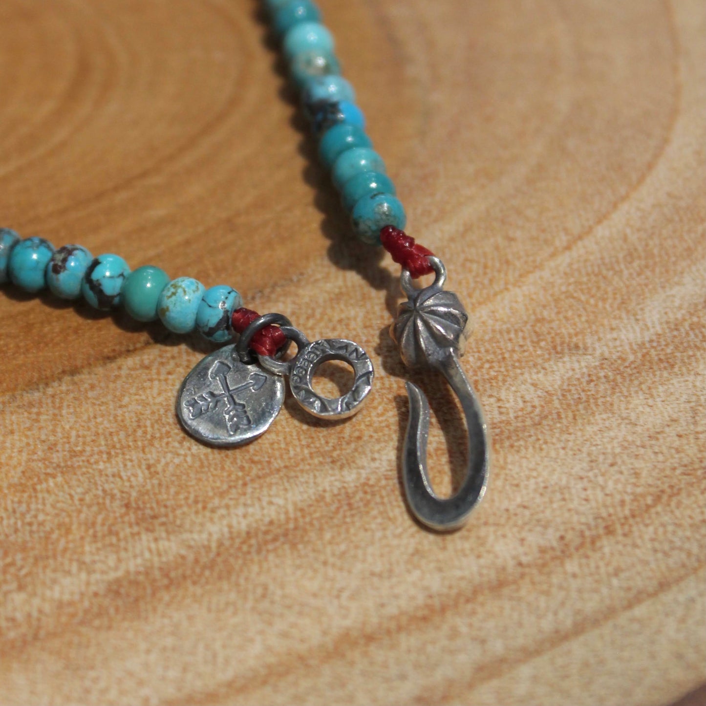 Atease - 
SILVER & TURQUOISE BZ NECKLACE