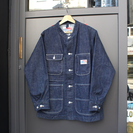 BROOKLYN OVERALL - STAND COLLAR DENIM COVERALL