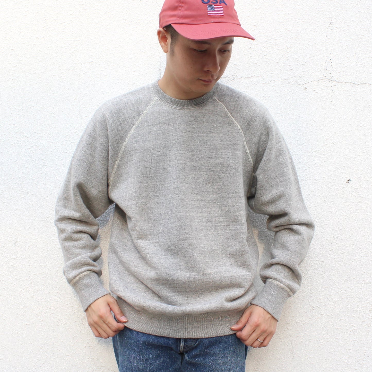 OrSlow - LOOP WHEEL FRENCH TERRY CREW NECK SWEATSHIRT