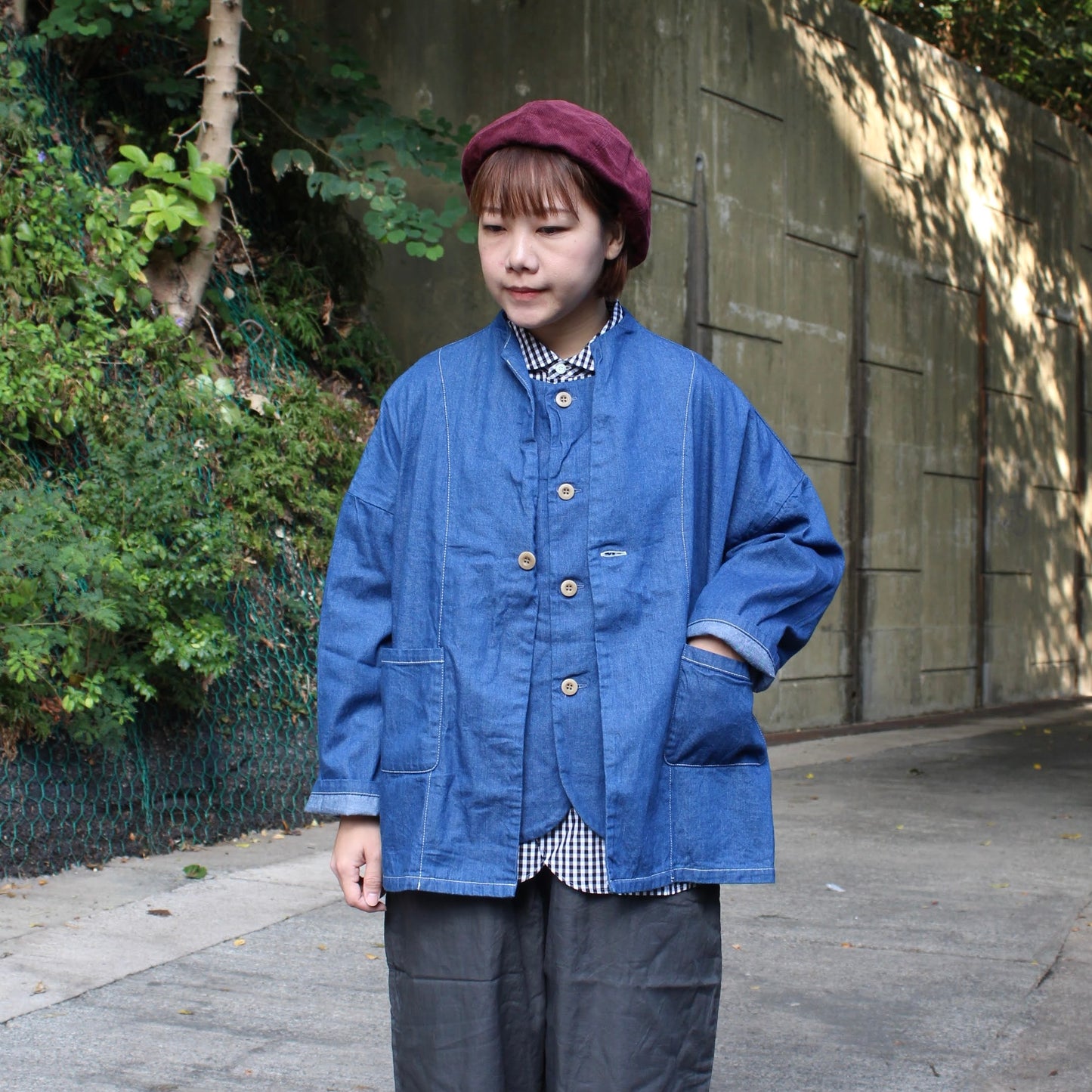 NARU FACTORY -
8OZ DENIM COVERALL SHIRT