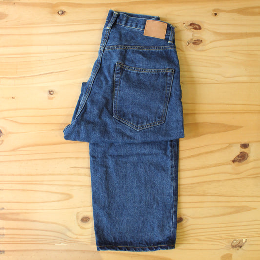 HATSKI - Wide Tapered Washi(日本和紙) Denim (USED BLUE)