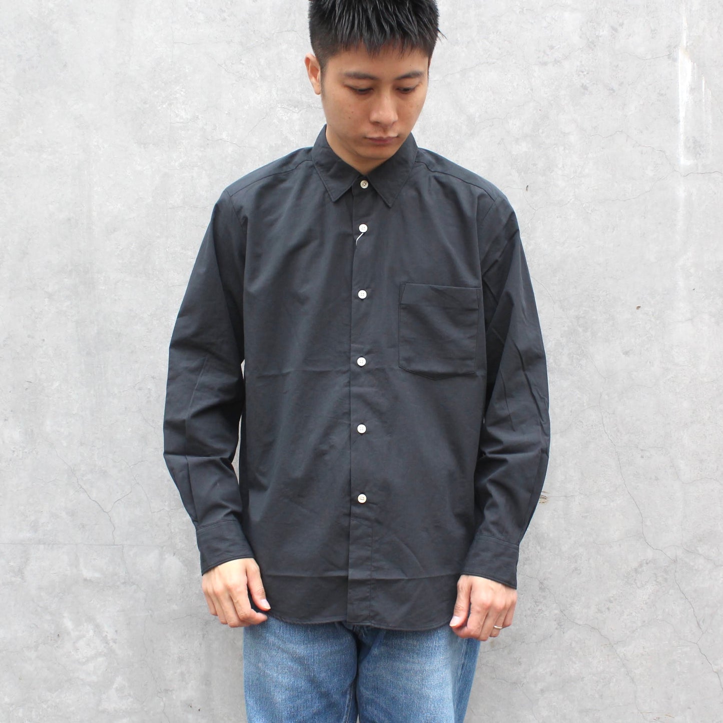 MANUAL ALPHABET - 
BROAD CLOTH LOOSE FIT RC SHIRT