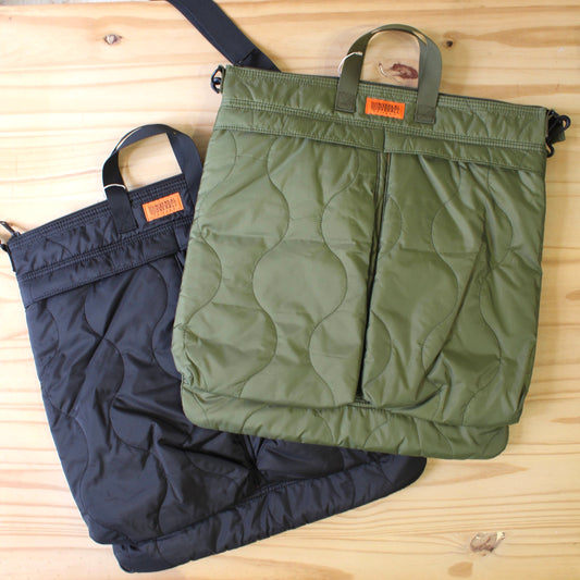 UNIVERSAL OVERALL JAPAN - 3WAY QUILT HELMET BAG