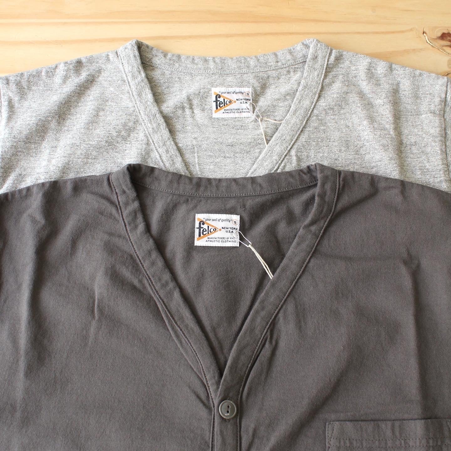 FELCO - 7oz 18SINGLE L/S INVERSE WEAVE POCKET CARDIGAN