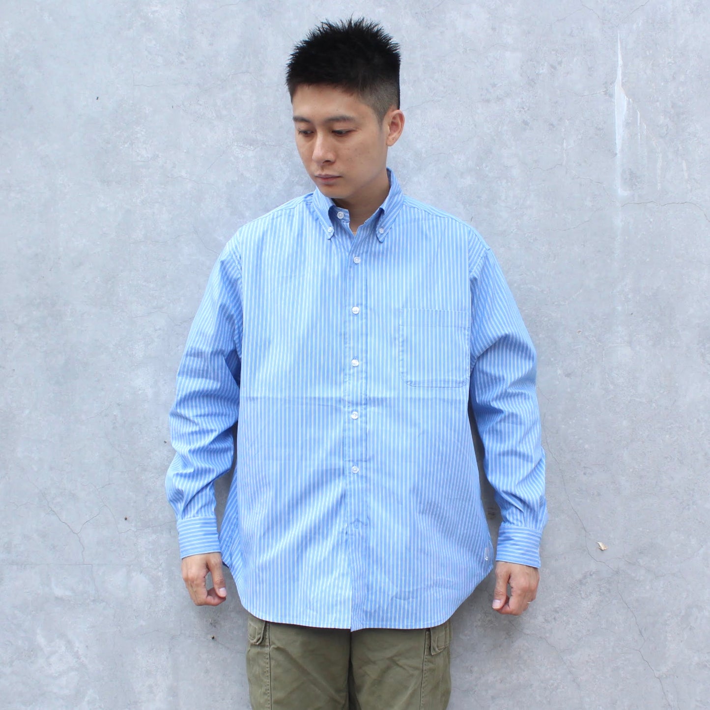 UNIVERSAL OVERALL -
COTTON NYLON L/S STRIPE SHIRT