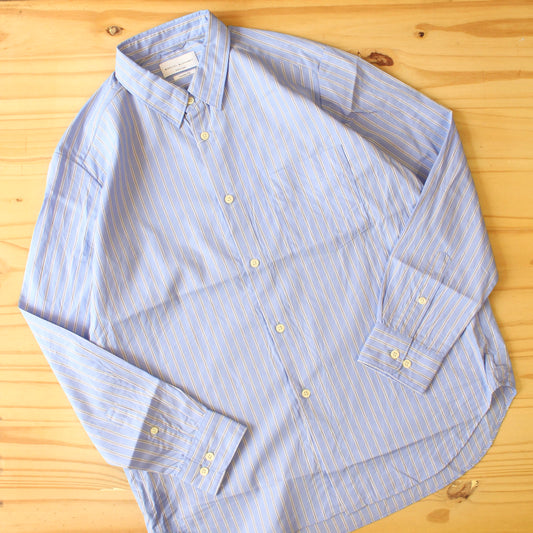 MANUAL ALPHABET -
 HIGHCOUNT STRIPE LOOSE FIT RC SHIRT