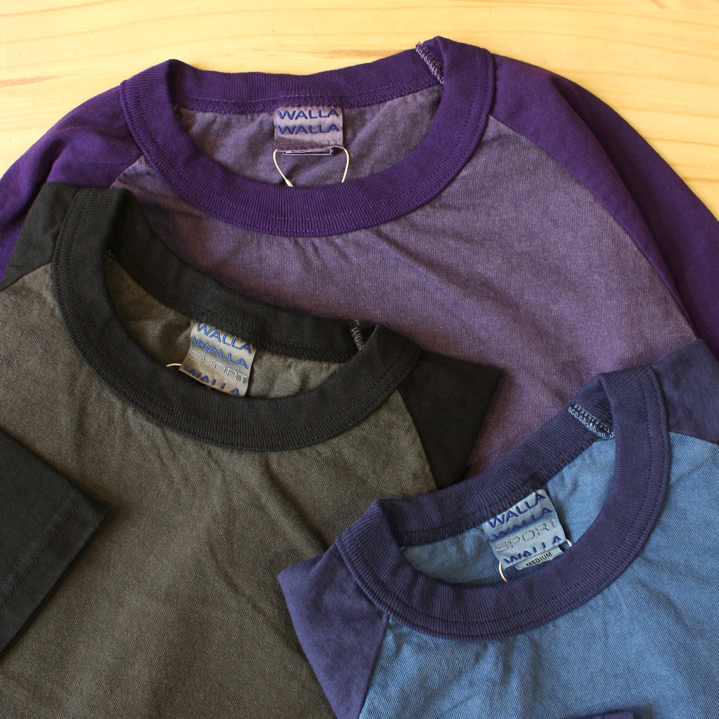 Walla Walla Sport - (PIGMENT DYE) - 3/4 SLEEVE BASEBALL TEE