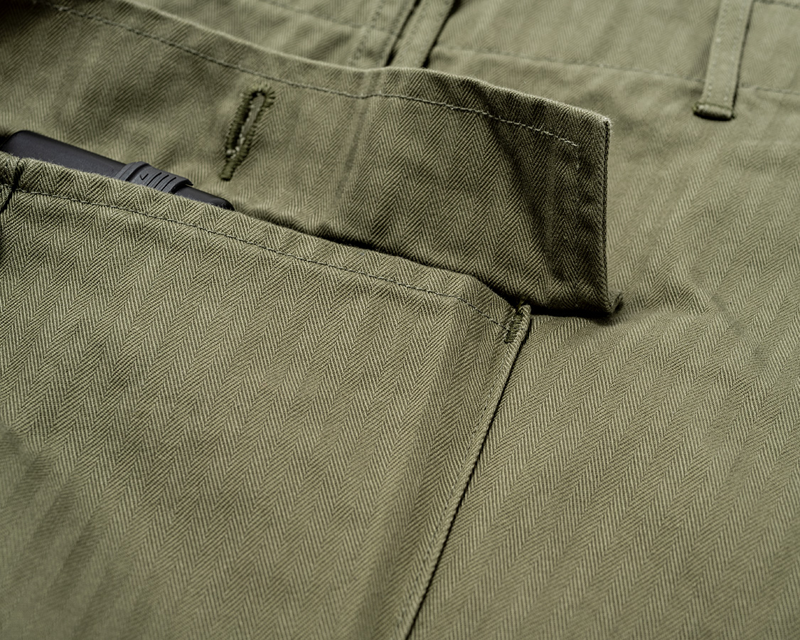 WORKERS - 
M-43 STYLE HERRINGBONE PANTS