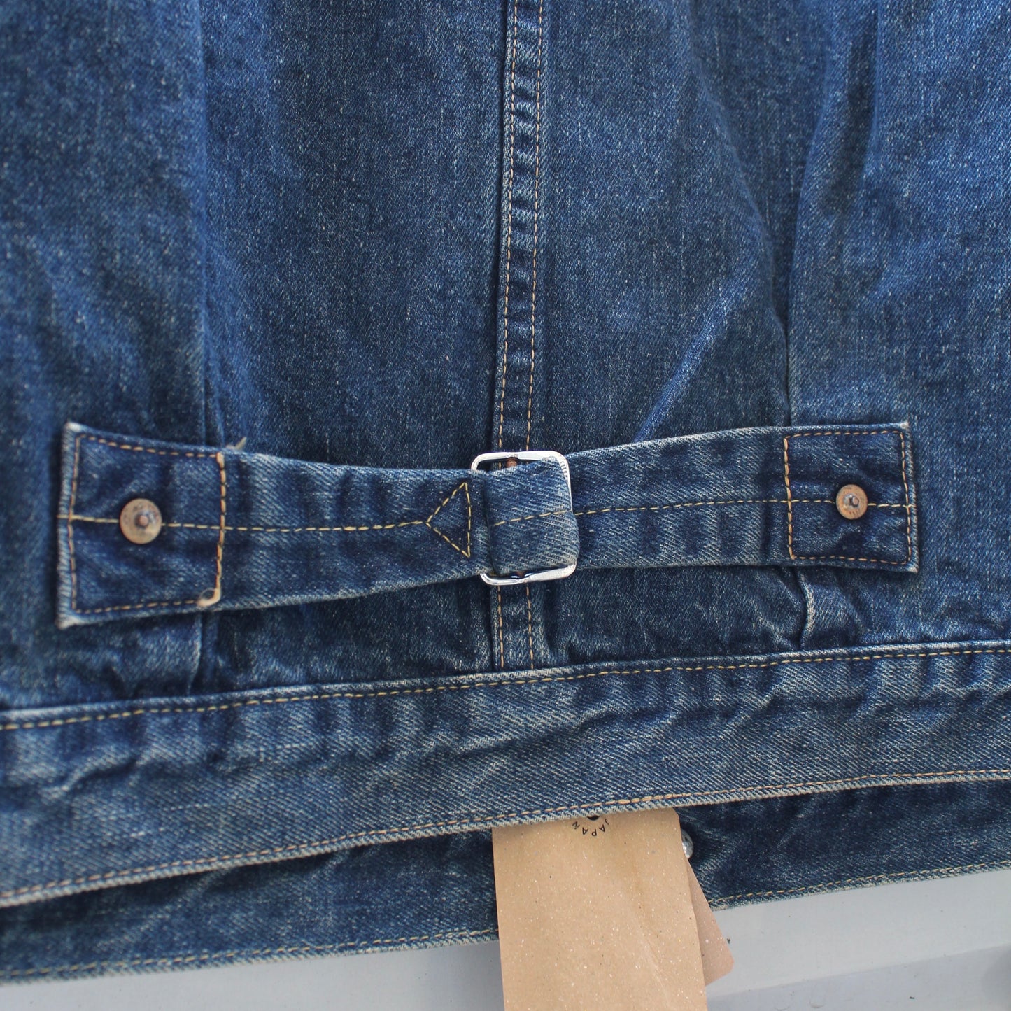 Or Slow -
 40'S PLEATED FRONT BLOUSE DENIM JACKET (VINTAGE WASH)
