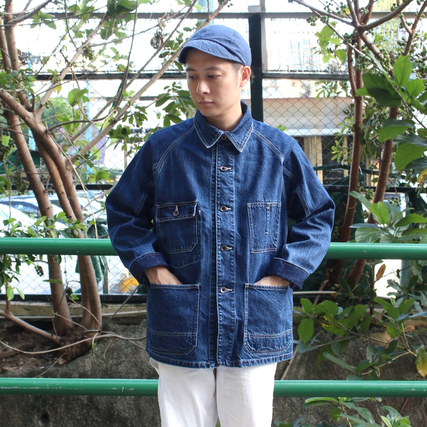 ORDINARY FITS -
 DENIM COVERALL
 (USED WASH)
