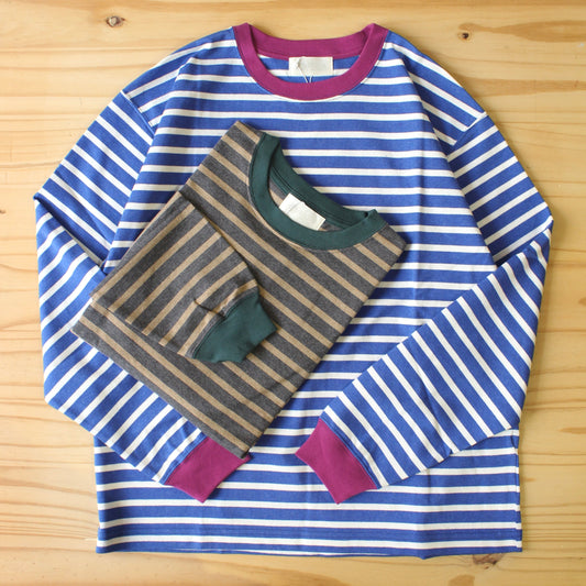SOGLIA - OPEN END L/S BORDER TEE