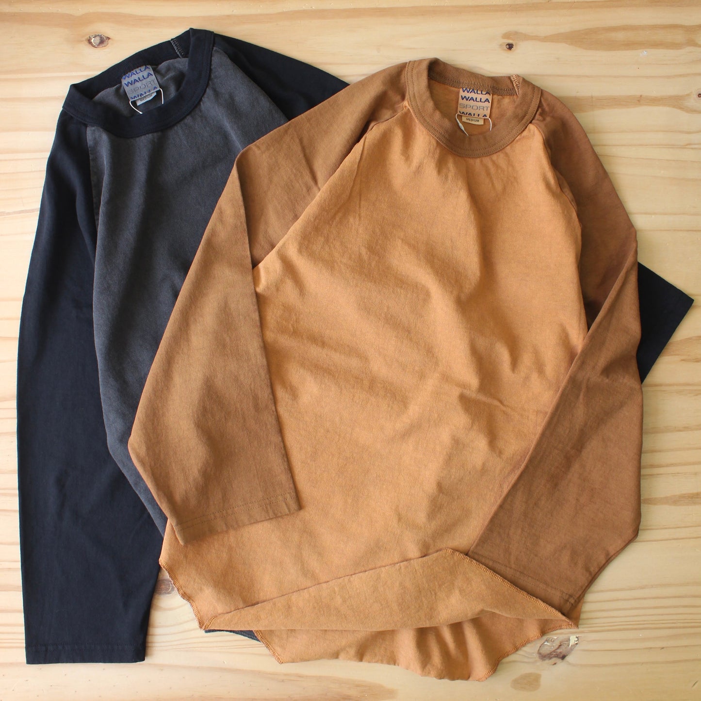 Walla Walla Sport - (PIGMENT DYE) - 3/4 SLEEVE BASEBALL TEE