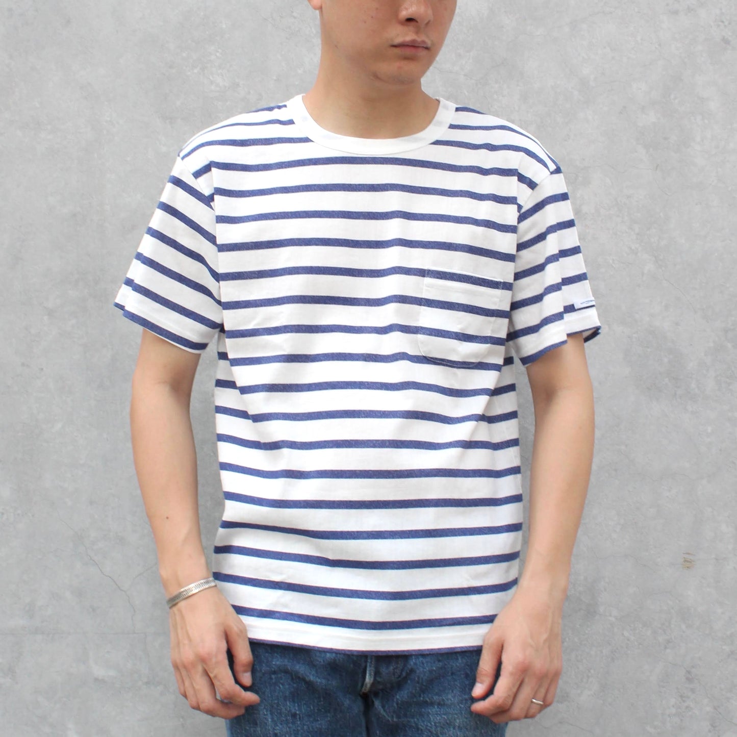 BIWACOTTON - STANDARD BORDER POCKET TEE