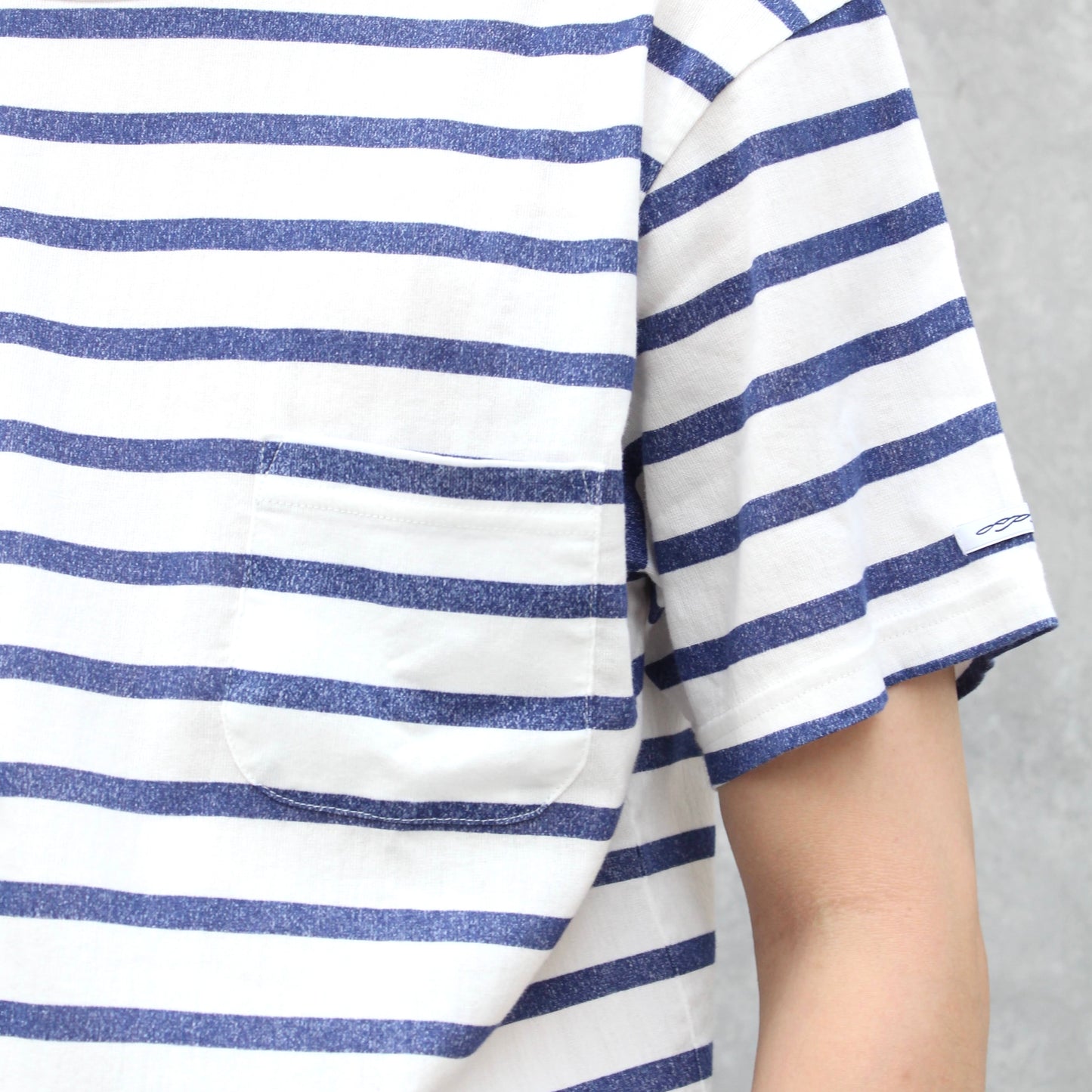 BIWACOTTON - STANDARD BORDER POCKET TEE