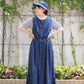 OrSlow - LINEN SNAP BUTTON DRESS DENIM