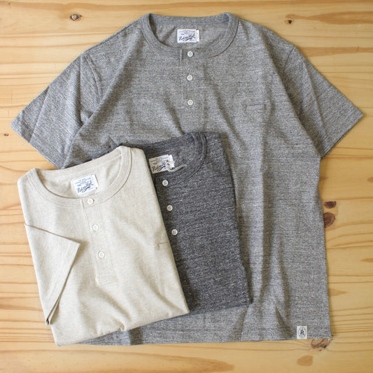 RIDING HIGH - LOOPWHEEL S/S HENLEY TEE