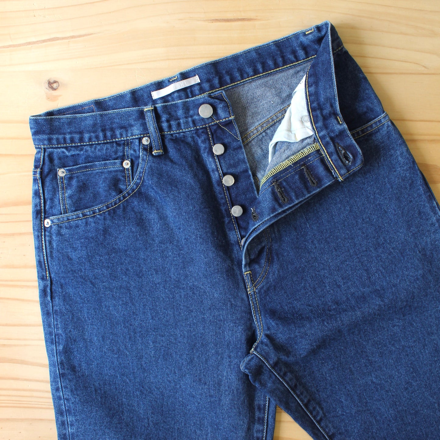 HATSKI - Loose Tapered Washi(日本和紙) Denim (Used Blue)
