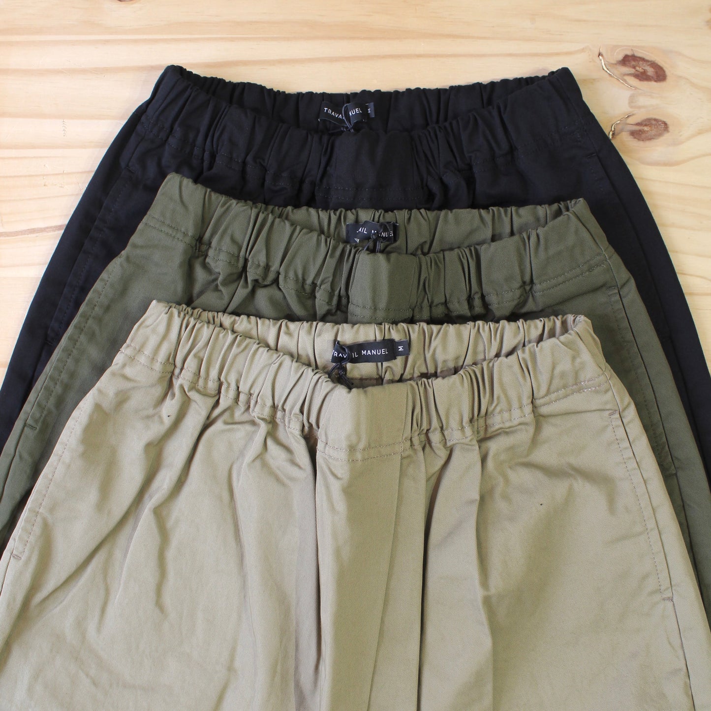 TRAVAIL MANUEL - COMPACT CHINO SADDLE PANTS
