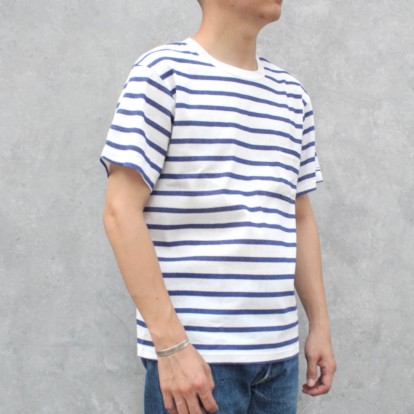 BIWACOTTON - STANDARD BORDER POCKET TEE