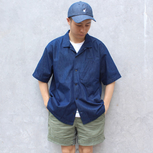 WILD THINGS JAPAN - SHELTECH DENIM OPEN COLLAR SHIRTS