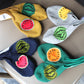 HOFFMANN - COTTON SOLE PILE WATERMELON PATTERN SOCKS