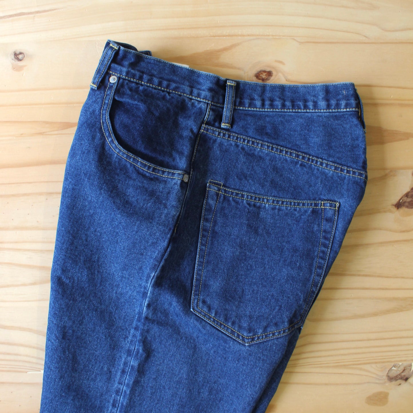 HATSKI - Loose Tapered Washi(日本和紙) Denim (Used Blue)