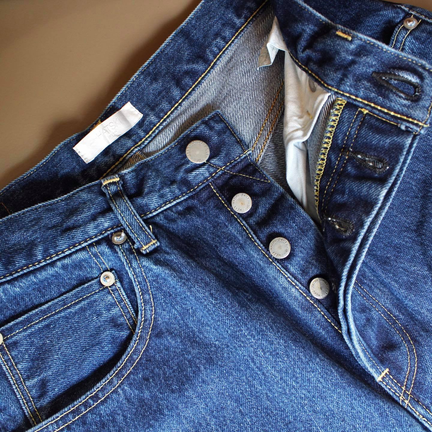 HATSKI -  15.6OZ Loose Tapered Denim (USED BLUE)