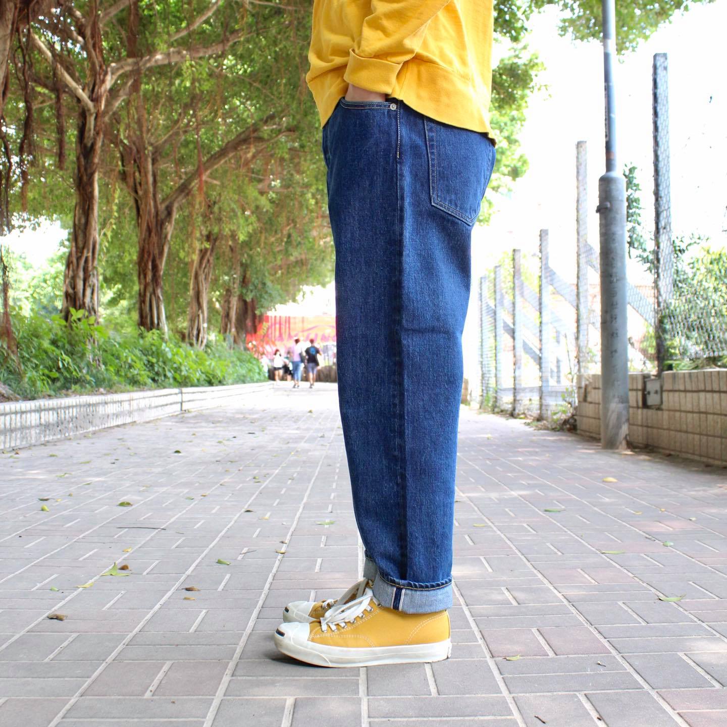 HATSKI -  15.6OZ Loose Tapered Denim (USED BLUE)