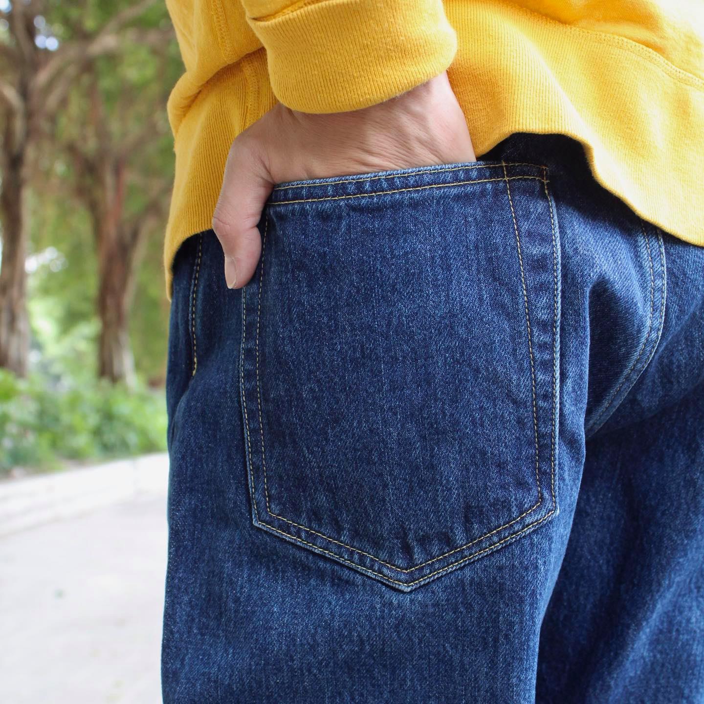 HATSKI -  15.6OZ Loose Tapered Denim (USED BLUE)