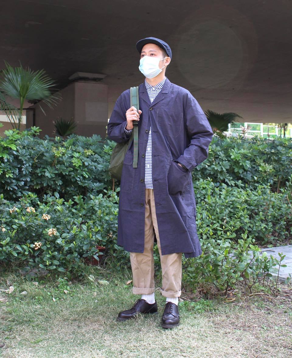 CAMP SERVICE - HIGH DENSITY NARROW LAPEL COAT(OLIVE)