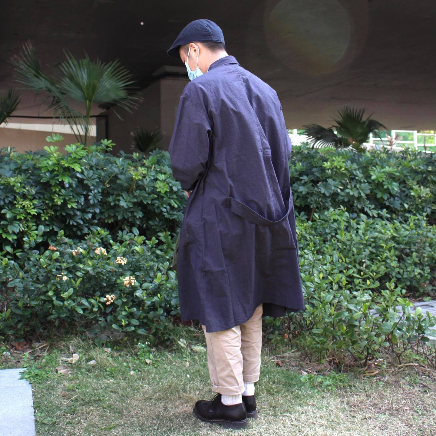 CAMP SERVICE - HIGH DENSITY NARROW LAPEL COAT(OLIVE)