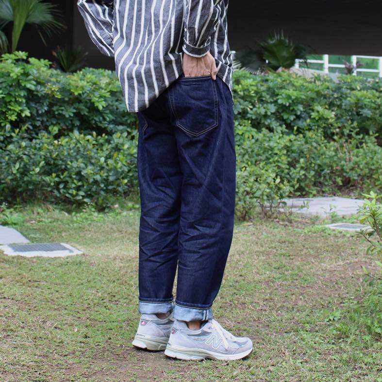 HATSKI - Loose Tapered  Washi (日本和紙)Denim (ONE WASH)