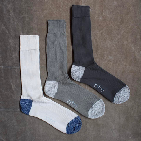 yahae - ORGANIC COTTON RIBBED SOCKS