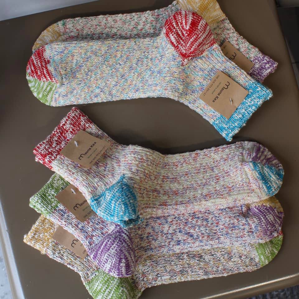 Mauna Kea Socks - THREE SIDED SWITCHING MOTTLED SOCKS