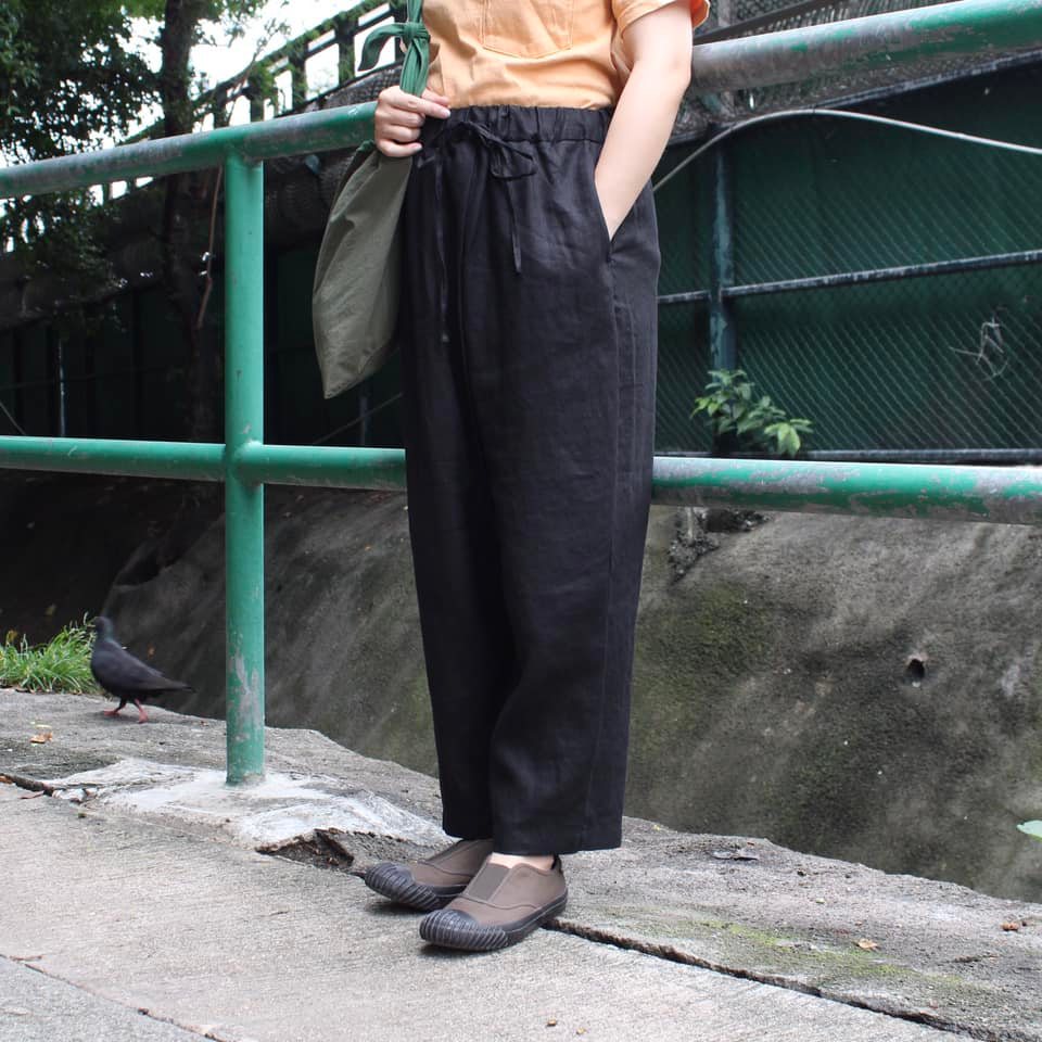 TRAVAIL MANUEL - Linen Wide Pants